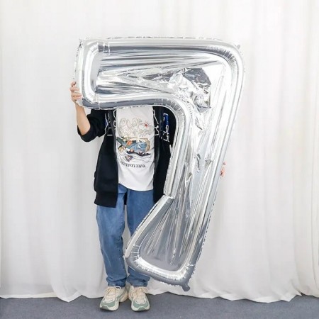 Foil ball 65 “number 7”, a frame for aeromosics, in ind. UP.-1