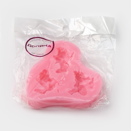 Mold Dolyana "Angels in anticipation", silicone, 8 × 7 cm, pink color-4