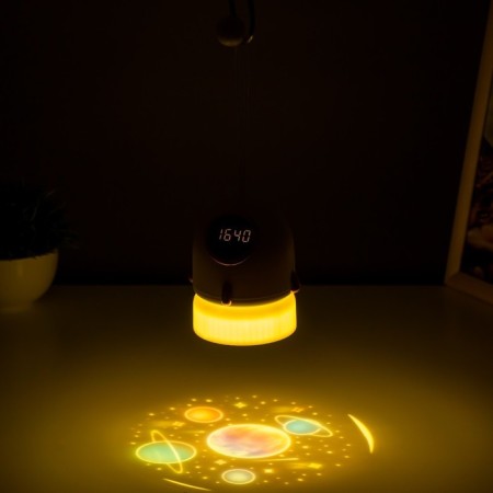Night Projector "Rocket" LED 3W USB AKB White 9.5x9.5x11 cm Risalux-4