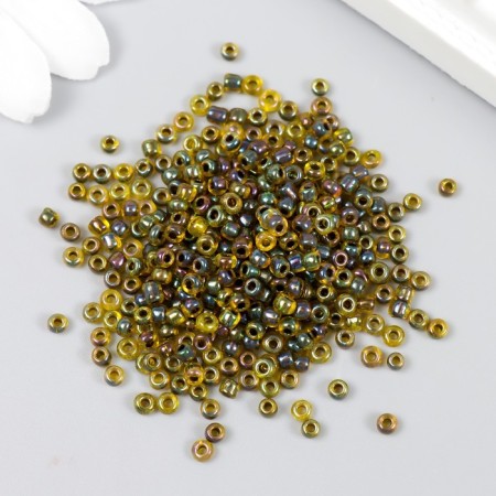 Beads "Zlatka" 08/0, 3 mm, 10 g 0227 mustard-1