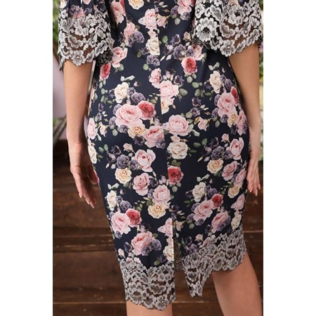 Women's dress, size 52, blue color-11