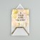 Postcard with an envelope "On your birthday", embossing, 7 x 7 cm