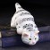Porcelain figurine "Cat Barsik", gray-striped, 20 cm