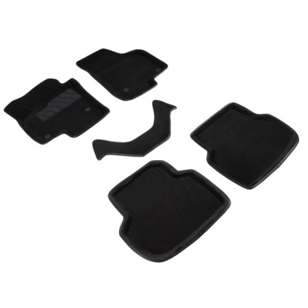 Pile rug for Volkswagen Jetta, 2011-, black