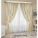 Set of curtains "Canvas", size 200x260 cm, 2 pcs, color light-beige