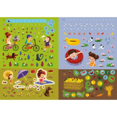600 stickers "Seasons"-4