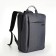 City backpack on a zipper, 2 pockets, with USB, gray color