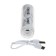 Wireless headphones YX11, TWS, inserts, BT 5.3. 28/200 mAh, noise -hand, transparent, white
