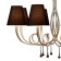 Suspended chandelier Mantra Paola, E14, 8x20W, 609 mm, matte silver color