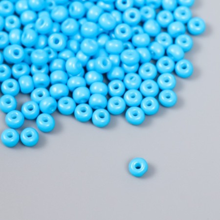 Glass beads 6/0 "cornflower" 15 grams