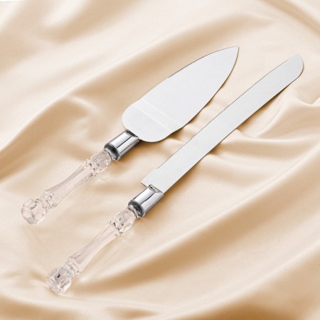 Wedding set for cake: knife and spatula-1