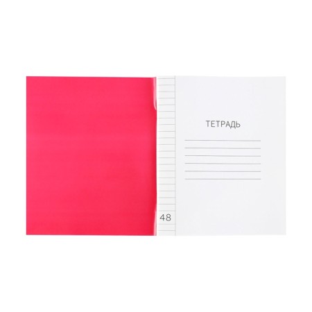 Notebook 48l Lin red, layer of the region, with alphabet, block offset-2