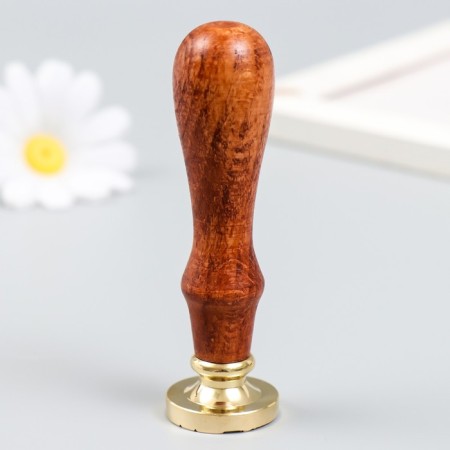 Printing for wax with a wooden handle "Mayak" 9x2.5x2.5 cm-2