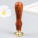 Printing for wax with a wooden handle "Mayak" 9x2.5x2.5 cm