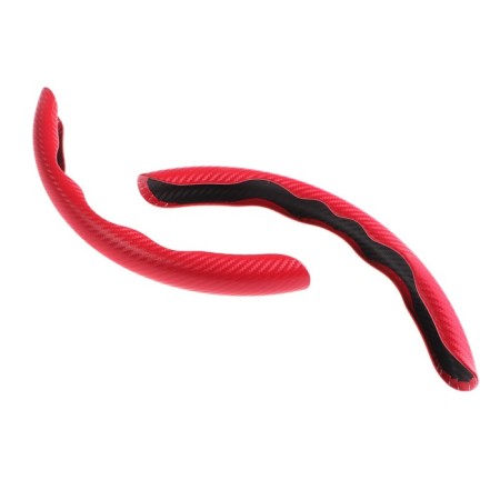 Lays on the steering wheel of the car, red, set 2 pcs-2