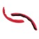 Lays on the steering wheel of the car, red, set 2 pcs