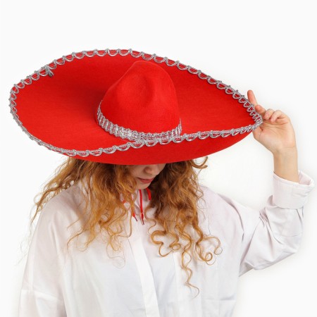 Hat "Mexican", red, size 56–58-2
