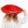 Hat "Mexican", red, size 56–58
