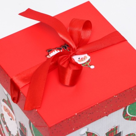 Self -assembly box "Santa Claus and dwarf" 15 x 15 x 15 cm-2