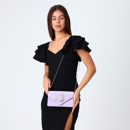 Female bag on a magnet, lilac color-1