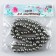 Glass beads, set 78 pcs., Diameter 1 pc. - 10 mm, silver color