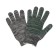 Workers, m/b gloves, knitting 10 class, 5 threads, size 9, with PVC dots, gray, Greengo