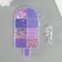 A set of beads, sequins, glass for creativity No. 2, col. violet