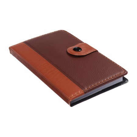 Note book A6, 102 sheets in the ruler, PVC cover, combined, button-1