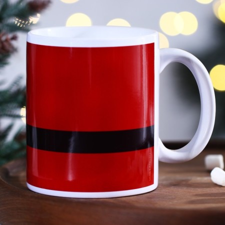 Ceramic mug "Santa", 320 ml, white color-3
