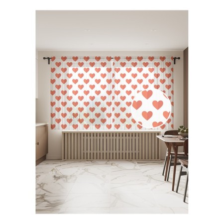 Photo "hearts", size 145x180 cm, 2 pcs