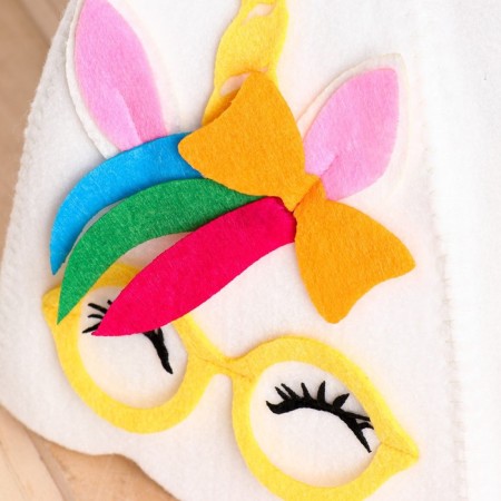 Bath cap with an applique "Tasia"-2