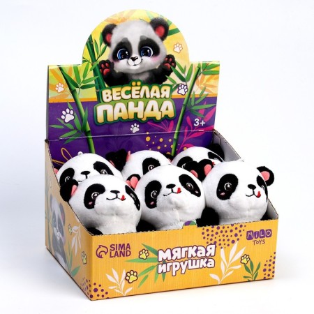 Soft toy "Fun Panda", 11 cm-1