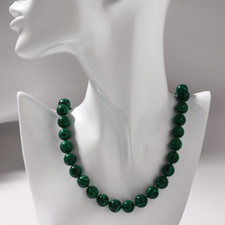 Beads ball No. 12 through the node "Malachite, 60 cm-3