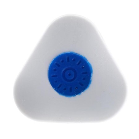 Eraser Devente Core, synthetics 40 x 40 x 10mm, triangular, plastic holder, white (barcode on each eraser)-1