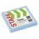 Block with a sticky edge Staff 76*76 mm 100l., Blue, 129362