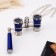 Theater binoculars, telescopic pen, chain, blue