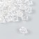 Plastic beads "Crystal Multicarine Transparent" set 20 g 1x1x1 cm