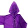 Children's raincoat with reflective stickers, height 120-160cm, purple