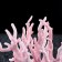 Plastic coal is small 17 x 6 x 13 cm, pink