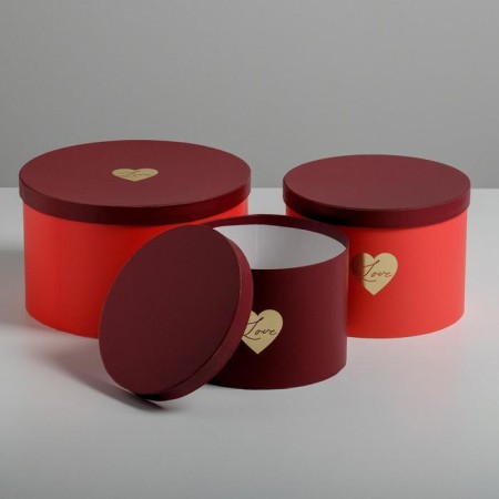 Set of hats for colors 3 in 1, gift packaging, “red”, 18 x 13 cm - 25 x 15 cm-2