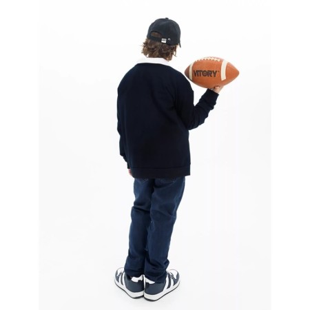 Sweatshirt for a boy, height 140 cm, blue color-4