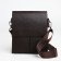 Men's bag over the shoulder, Textura, external pocket, brown color