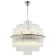 Suspended chandelier Eclipse 13xg9 LED 5W, size 50x50x63-150 cm, color nickel
