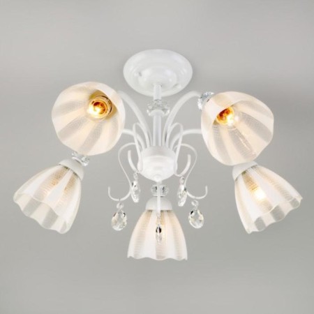 Floranse chandelier, 5x60W E27, white color-3