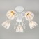 Floranse chandelier, 5x60W E27, white color