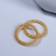 Hand massages, d = 5.5 × 0.8 cm, set - 2 pcs, golden color