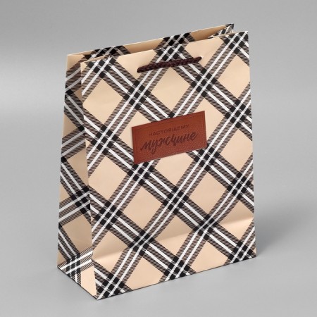 Gift Package Laminated, packaging, “Real man”, MS, 23 x 18 x 8 cm-4