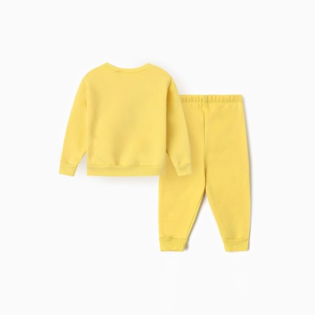 Costume for boys (sweatshirt, trousers), I was launched, yellow color, height 104 cm-7