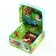 Folding gift box with 3D, blue tractor, 15x15x7 cm