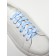Shoe shoes, steam, flat, 8 mm, 120 cm, white/blue color